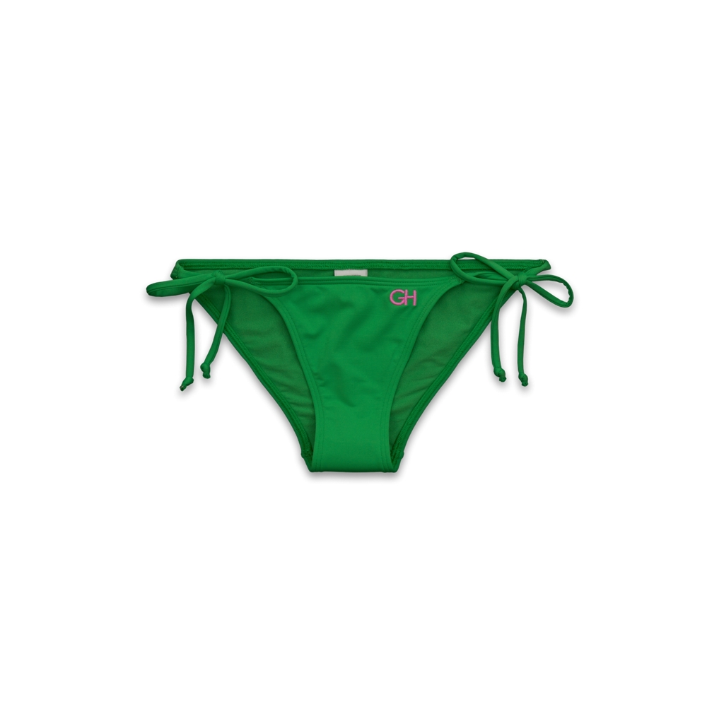 Womens Solid Side-Tie Swim Bottom