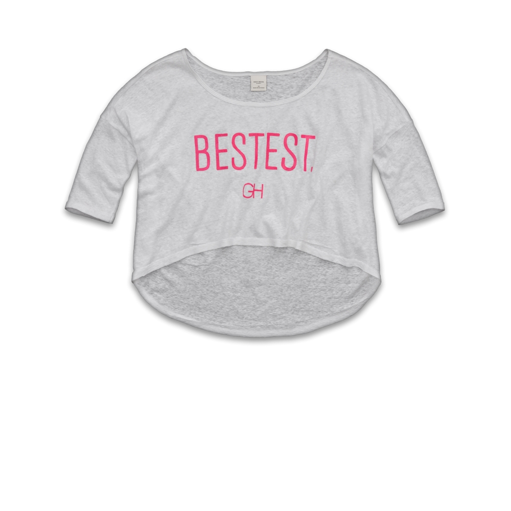 Womens Attitude Graphic Cropped Tee