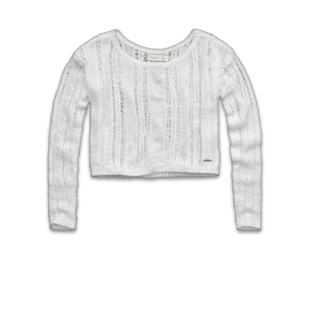Womens Cropped Sweater
