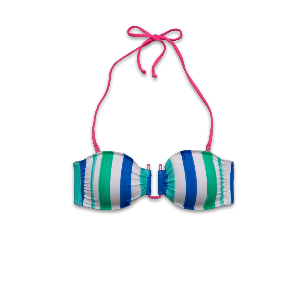 Womens U-Ring Bandeau Swim Top