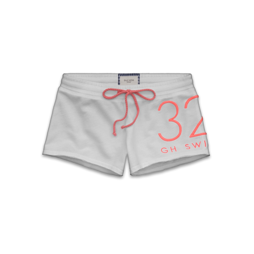 Womens Largescale Graphic Knit Shorts