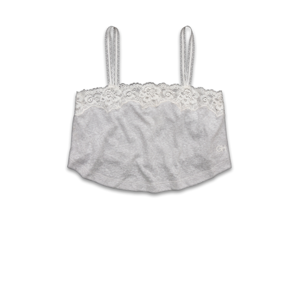 Womens Lace Cropped Tank