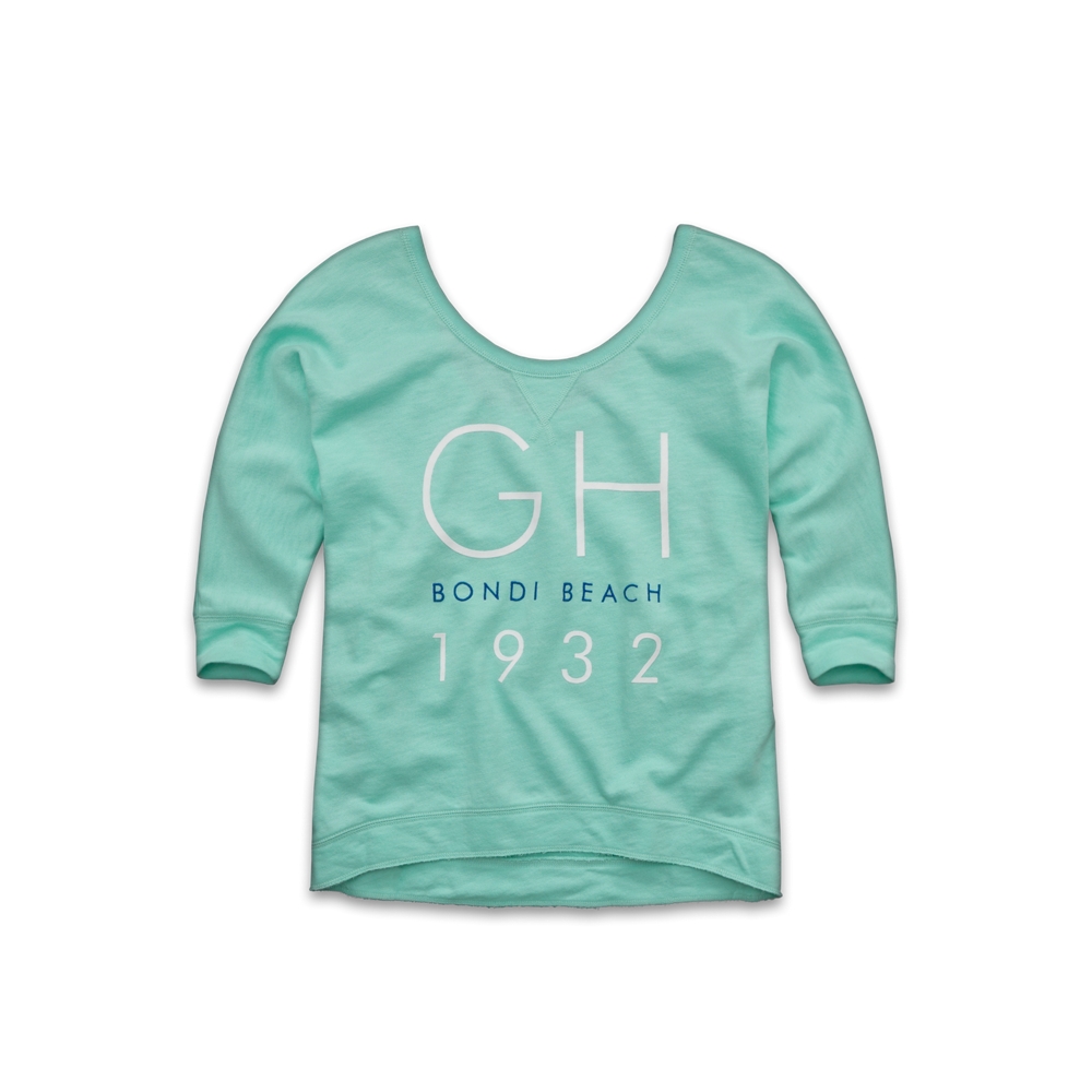 Womens Graphic Scoop Neck Sweatshirt