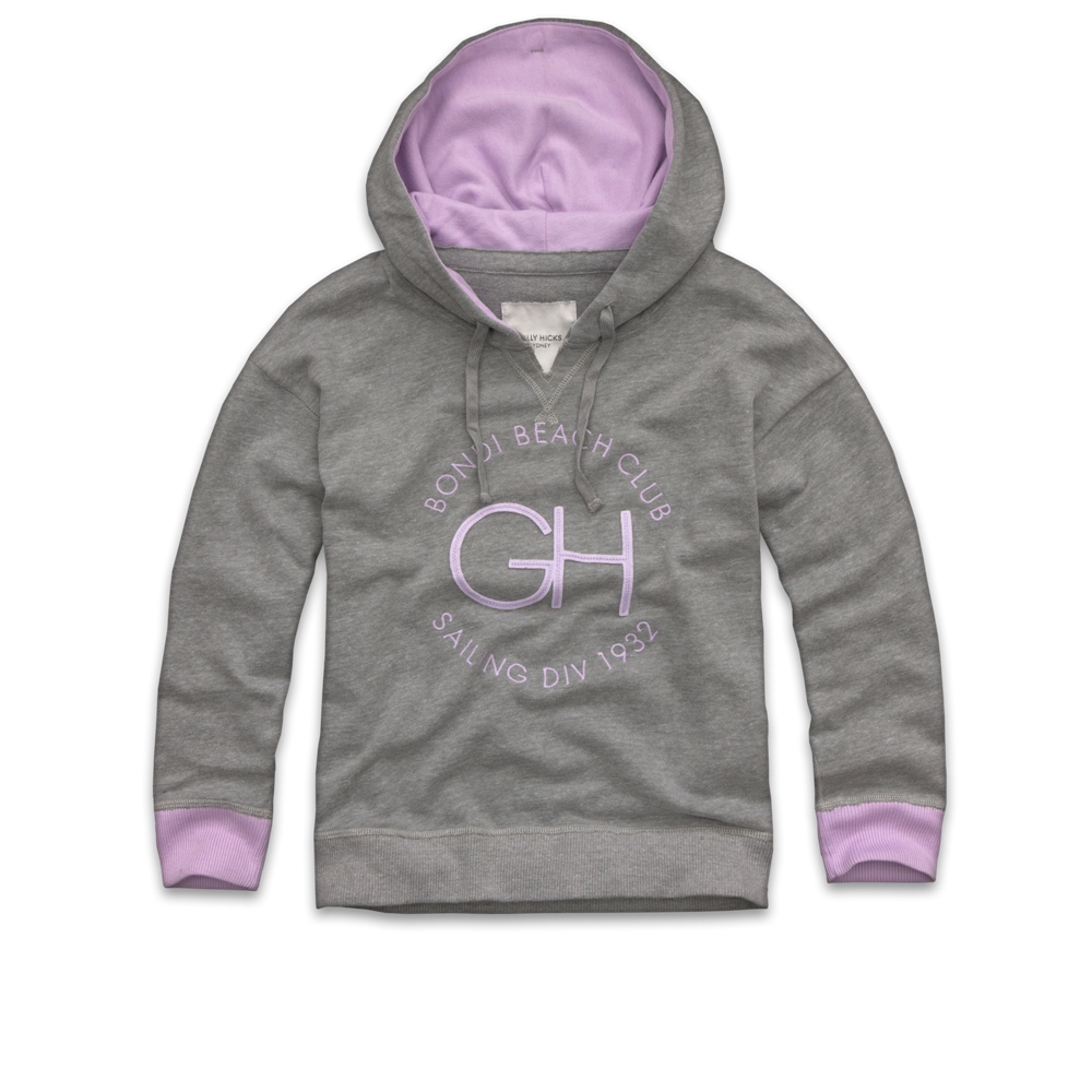 Womens Beach Club Crest Hoodie