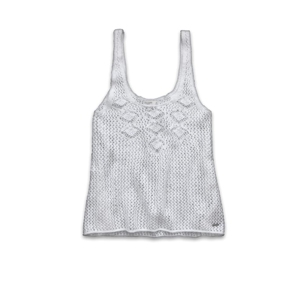 Womens Crotchet Sweater Tank