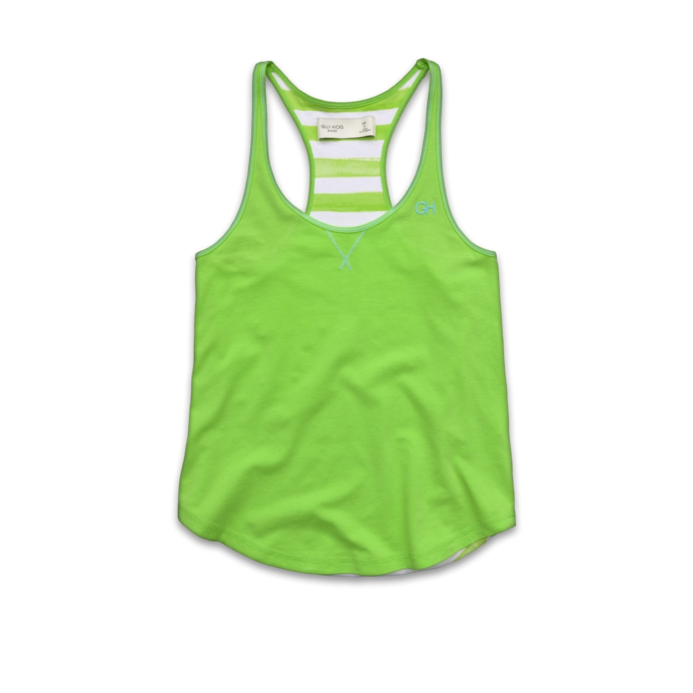Womens Striped Sleep Tank