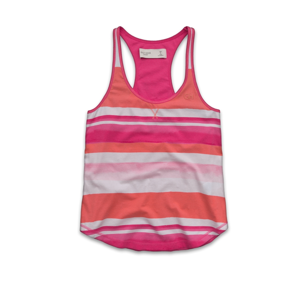 Womens Striped Sleep Tank
