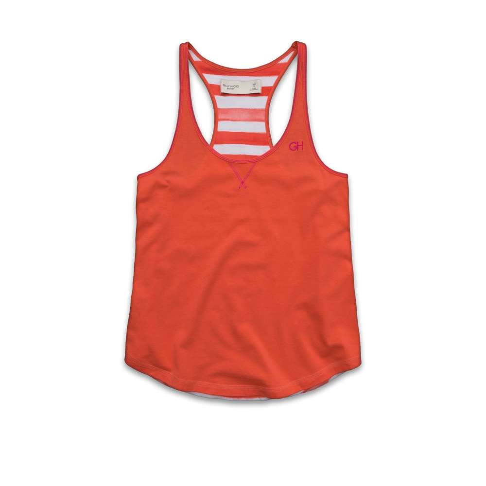 Womens Striped Sleep Tank