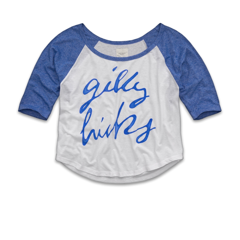 Womens Logo Graphic Baseball Tee