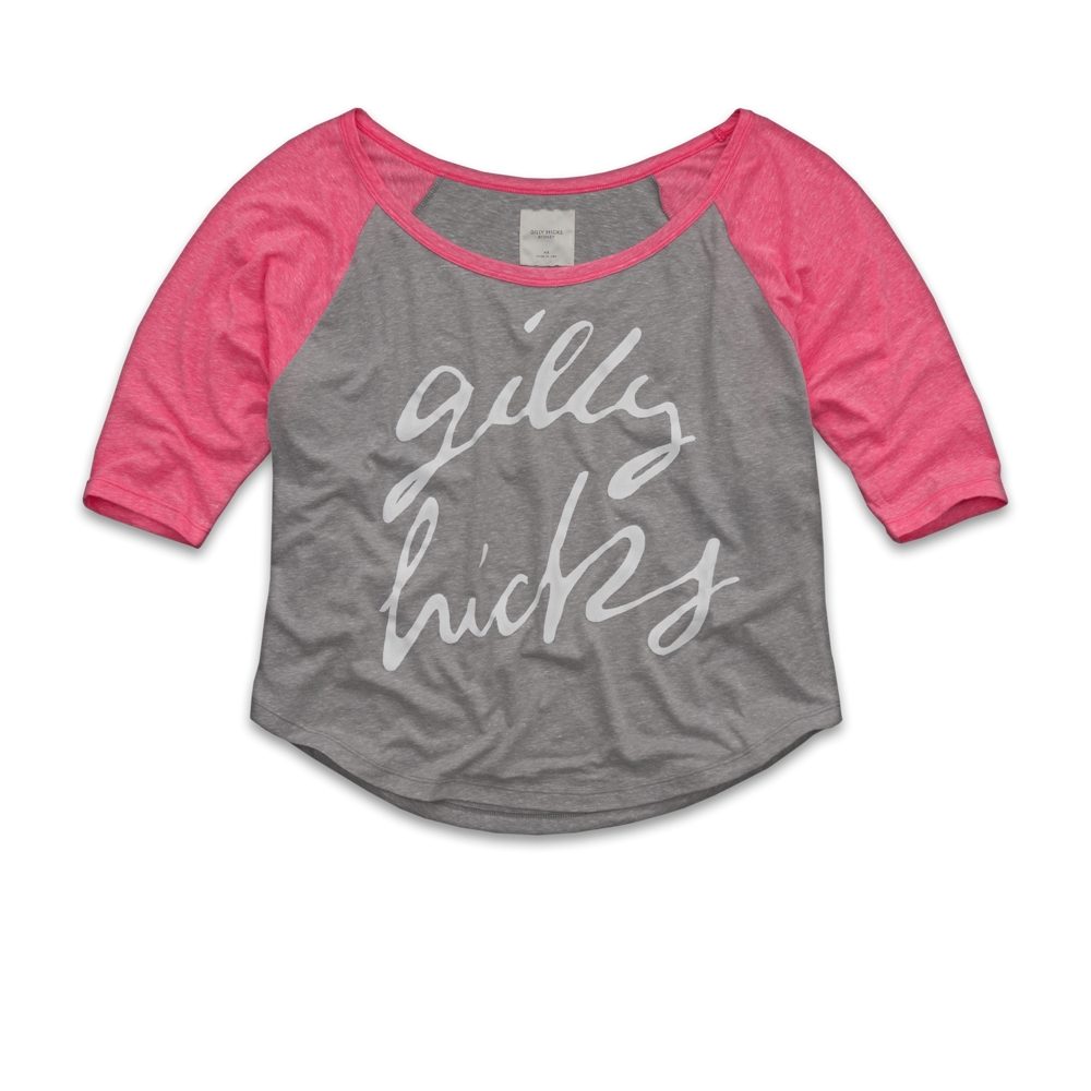 Womens Logo Graphic Baseball Tee