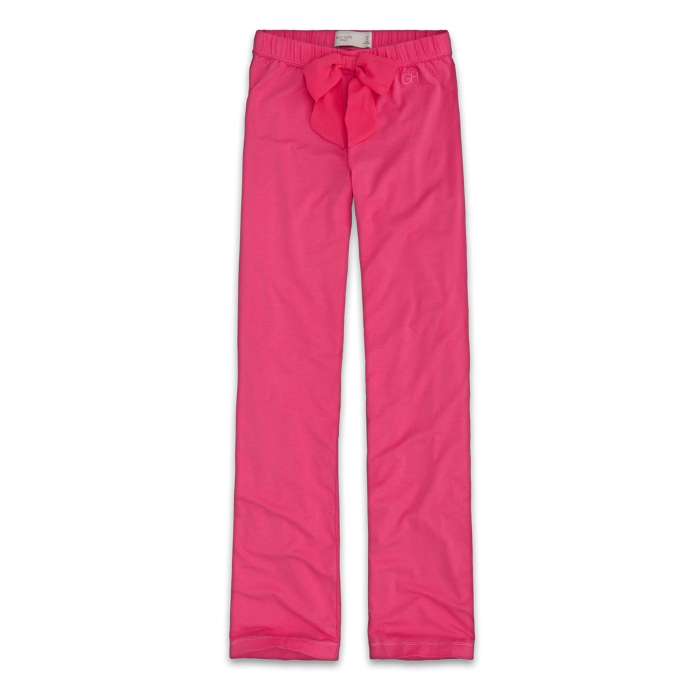 Womens Tied Bow Sleep Bottoms
