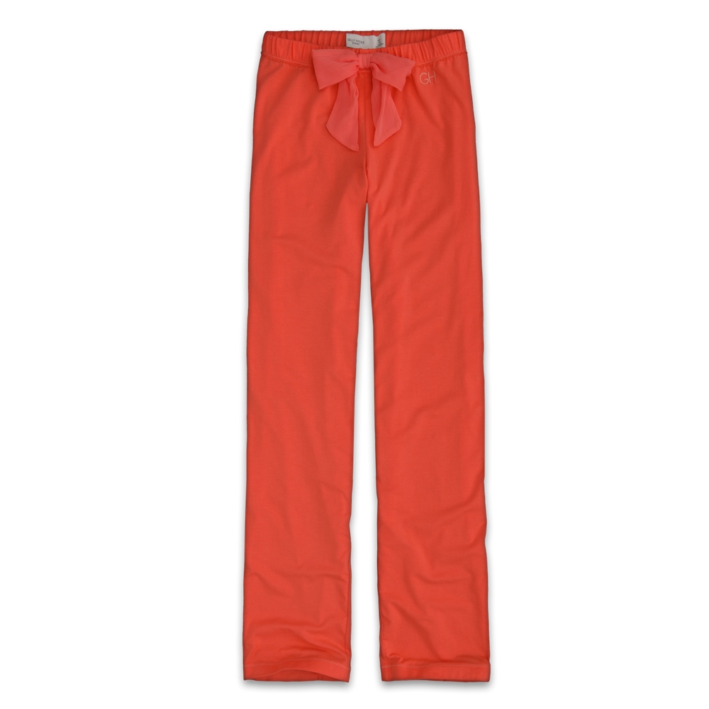 Womens Tied Bow Sleep Bottoms