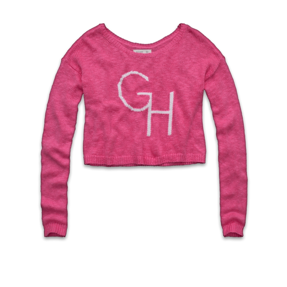 Womens Intarsia Logo Sweater