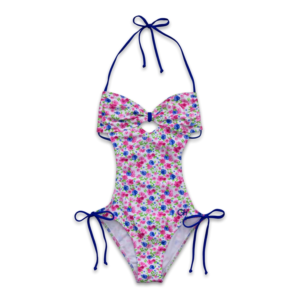 Womens Printed One-Piece Swim Suit