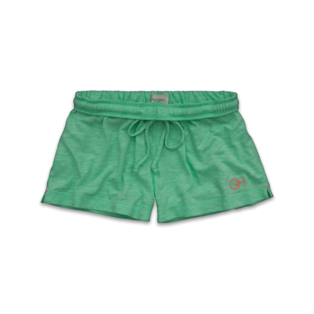 Womens Foldover Knit Shorts