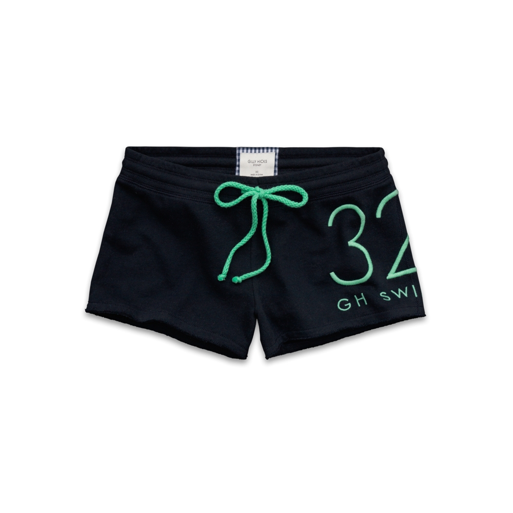 Womens Largescale Graphic Knit Shorts