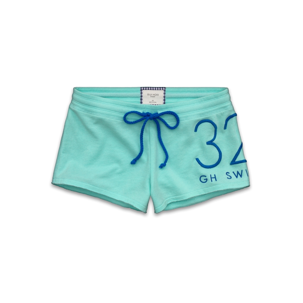 Womens Largescale Graphic Knit Shorts