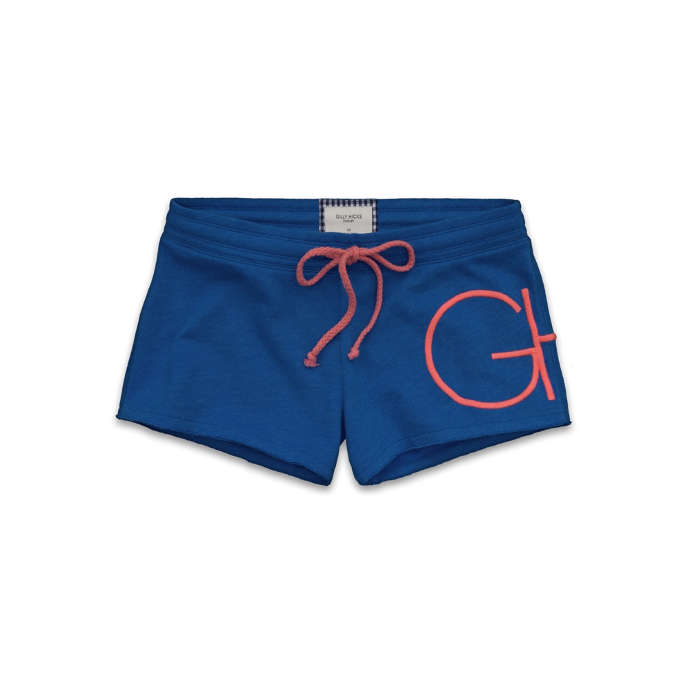Womens Largescale Graphic Knit Shorts
