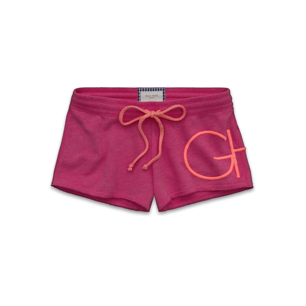 Womens Largescale Graphic Knit Shorts