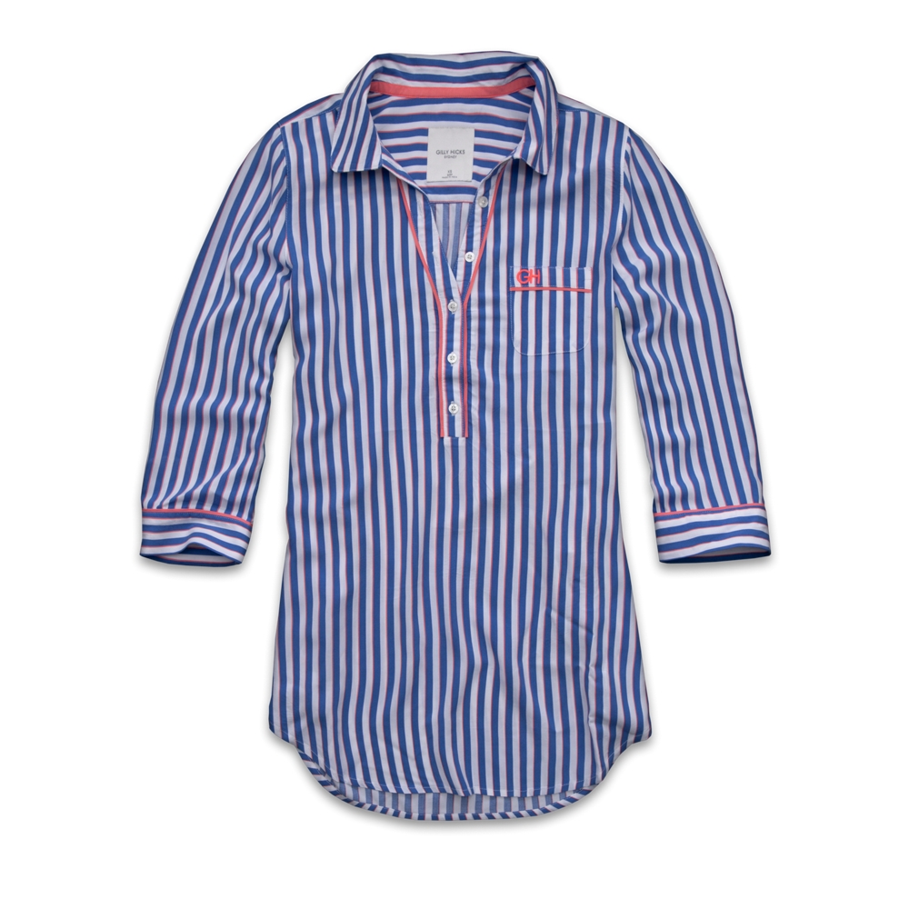 Womens Menswear Sleep Dress