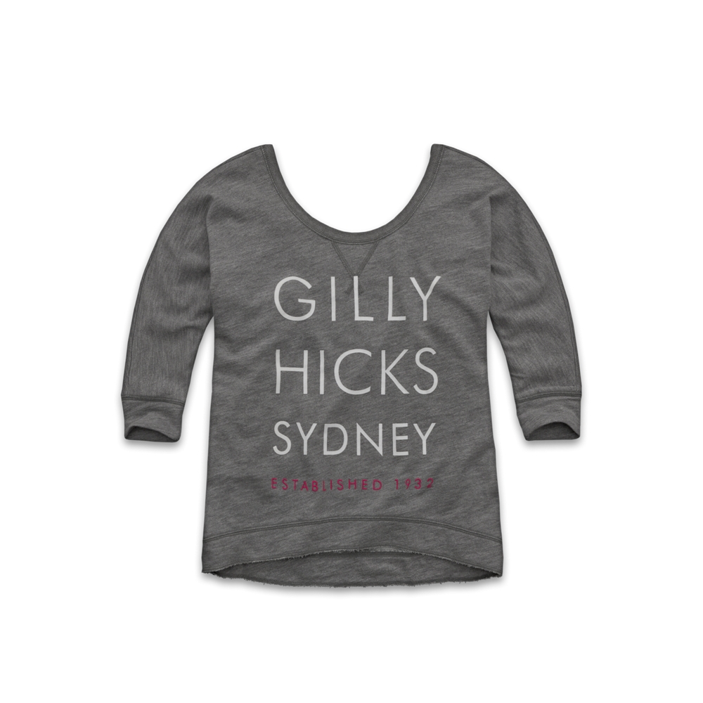 Womens Graphic Scoop Neck Sweatshirt