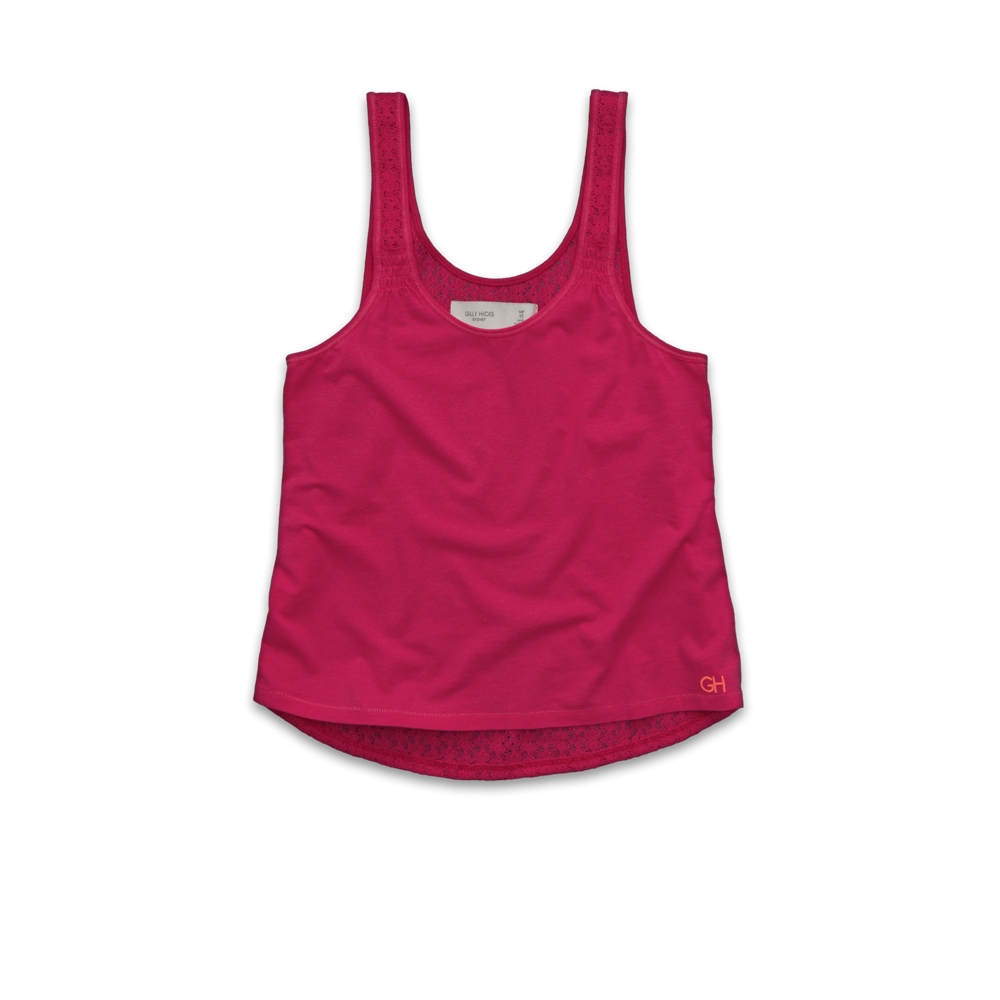 Womens Lace Back Sleep Tank