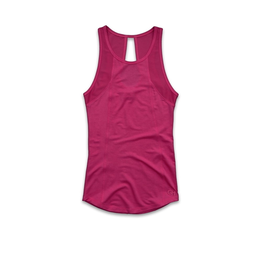 Womens Mesh Panel Racerback Tank