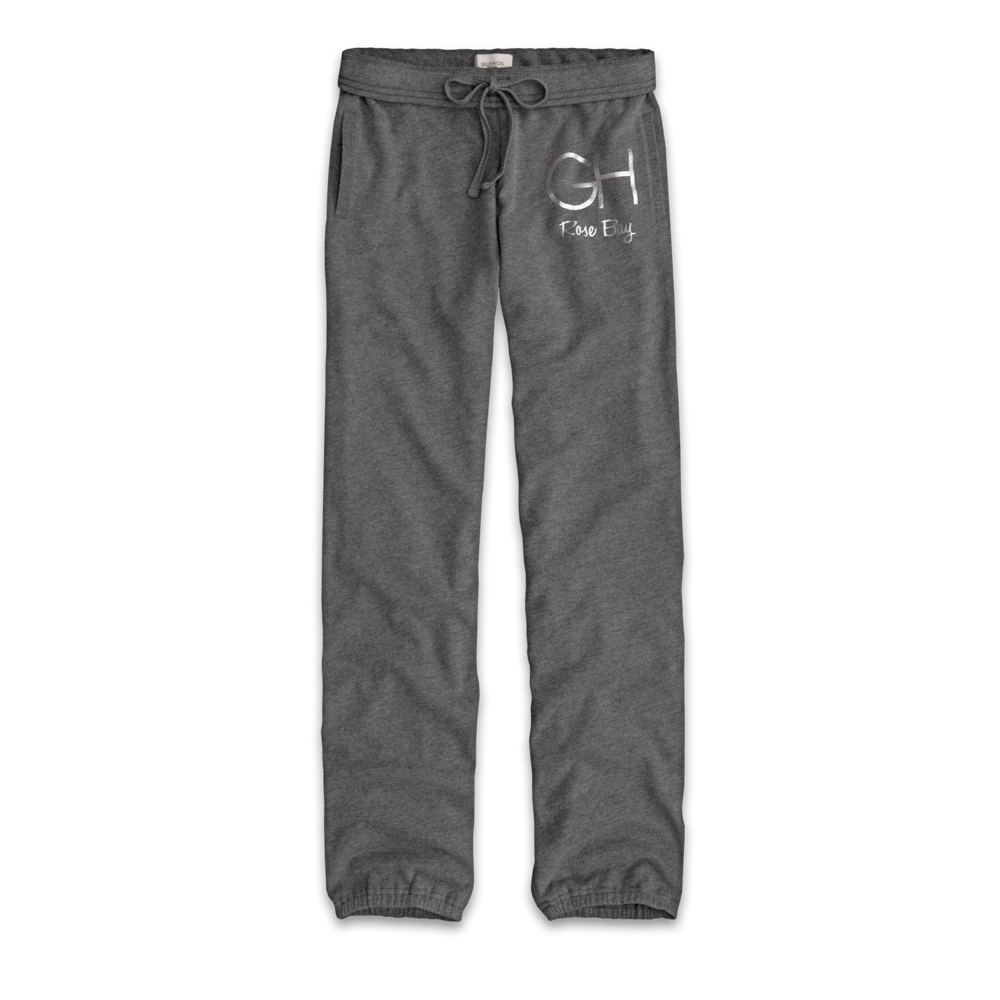 Womens Gilly Hicks Banded Boyfriend Sweatpants