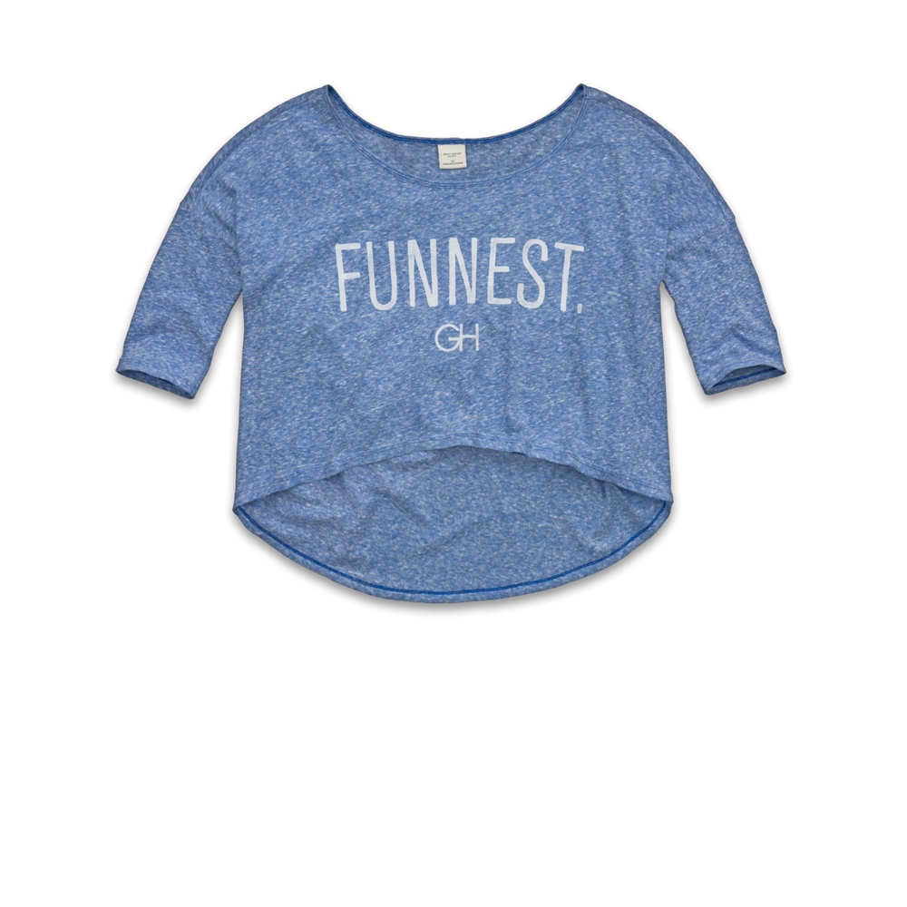 Womens Attitude Graphic Cropped Tee