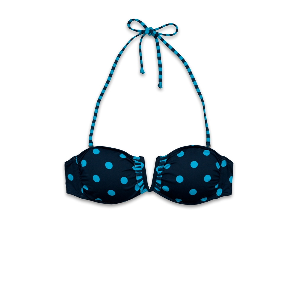 Womens Dots V-Wire Swim Top