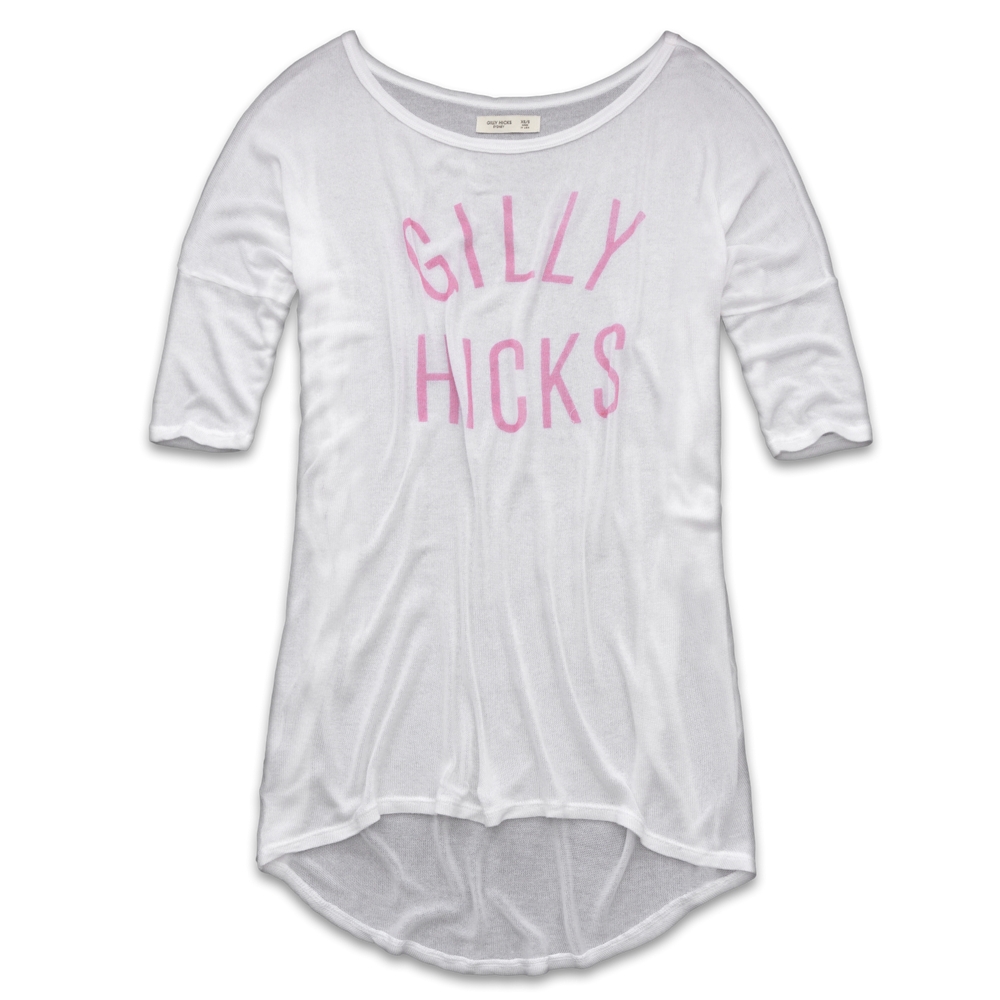 Womens Sheer Logo Tee