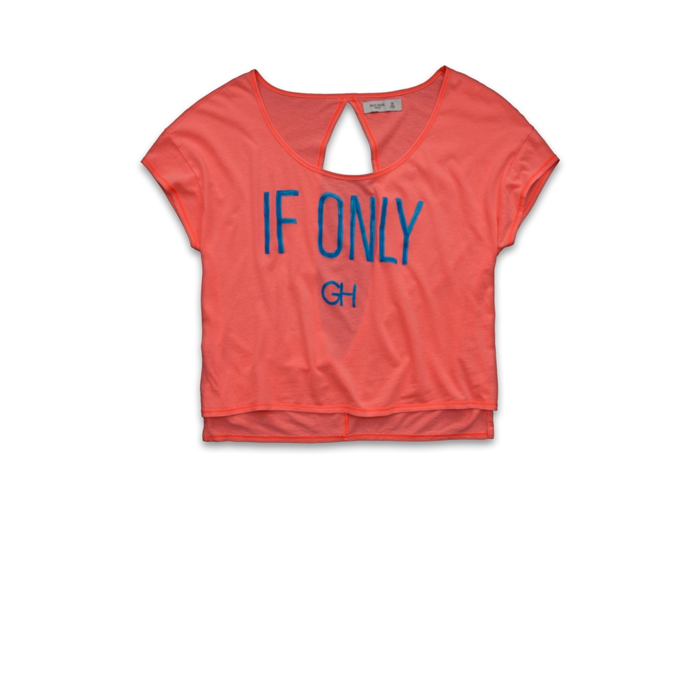 Womens Attitude Graphic Cropped Tee