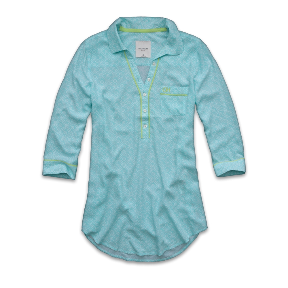 Womens Menswear Sleep Dress