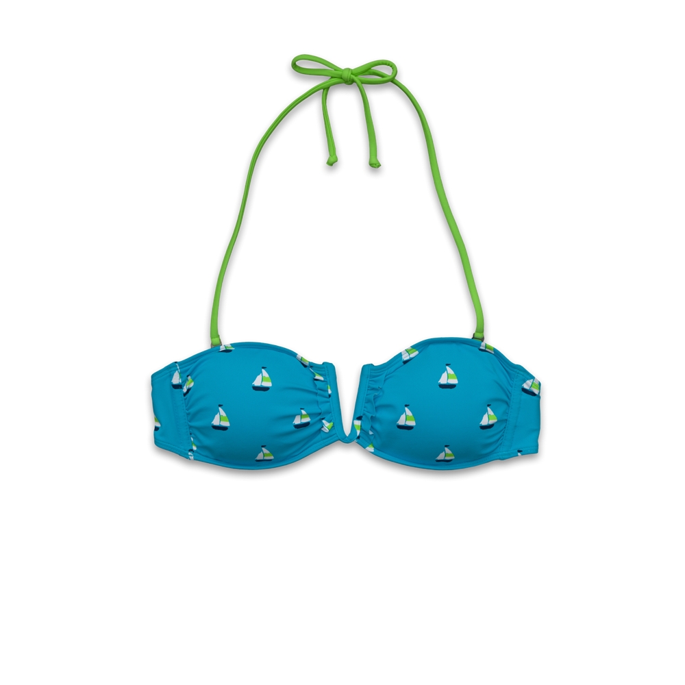 Womens Printed V-Wire Swim Top