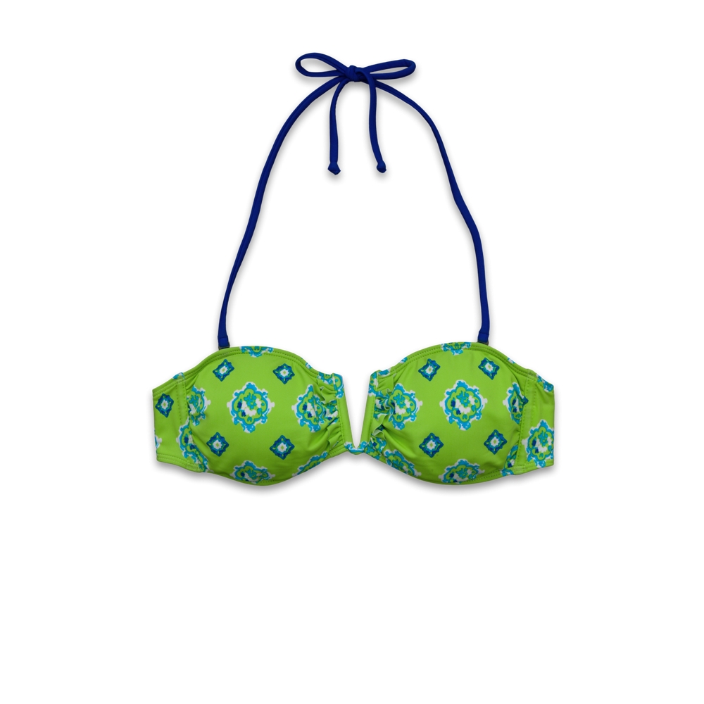 Womens Printed V-Wire Swim Top