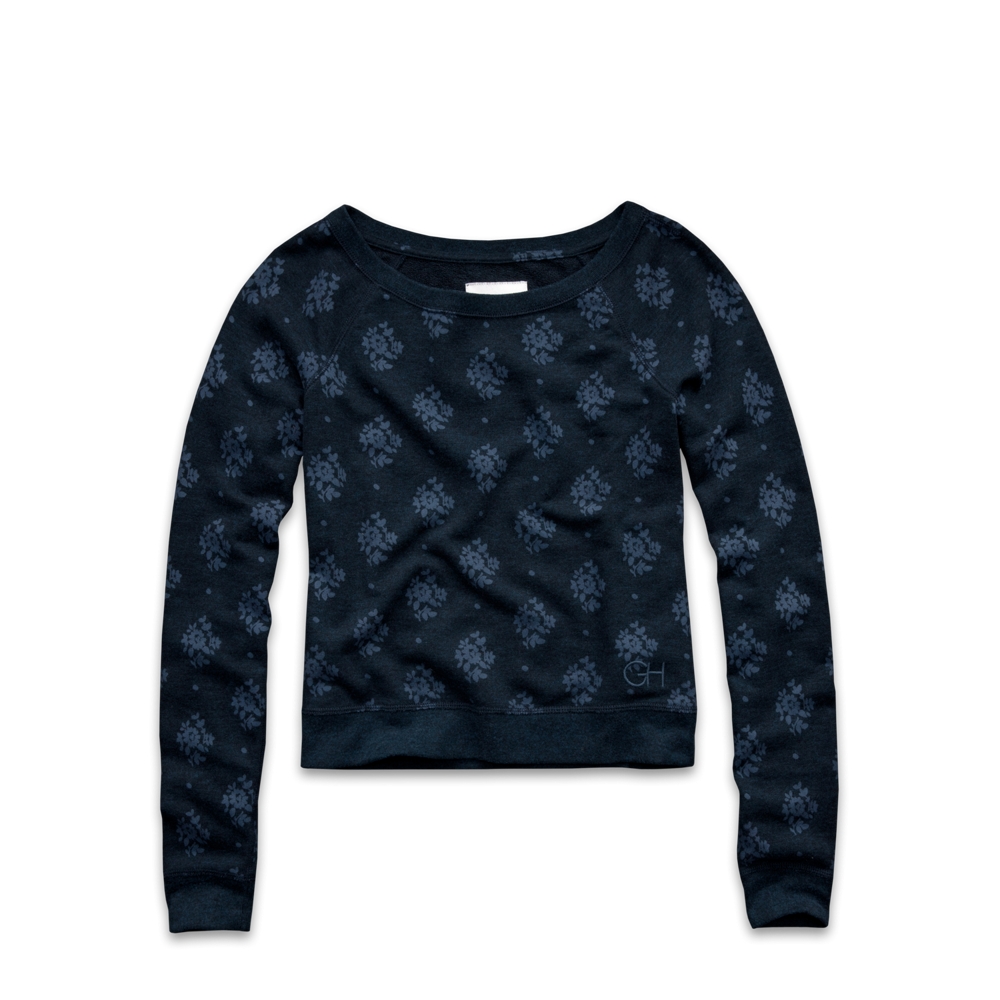 Womens Floral Graphic Sweatshirt