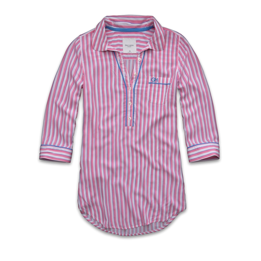 Womens Menswear Sleep Dress