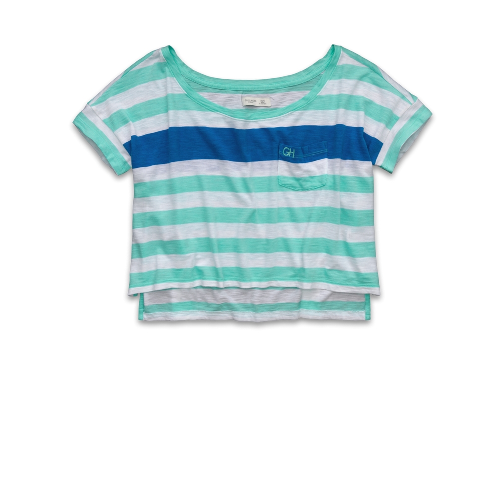 Stripe Cropped Tee