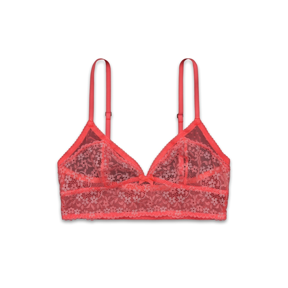 Womens Floral Mesh Bralette