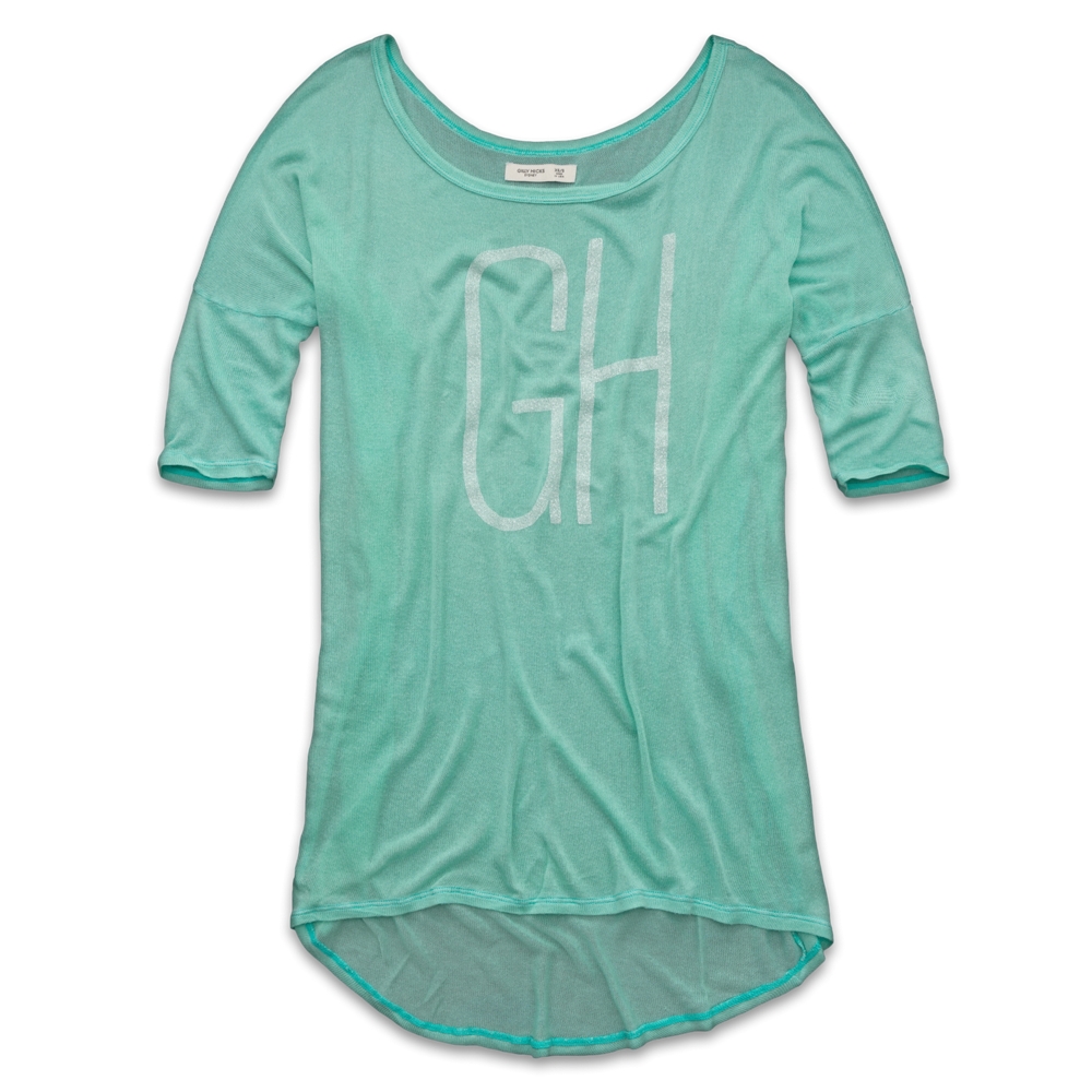 Womens Sheer Logo Tee