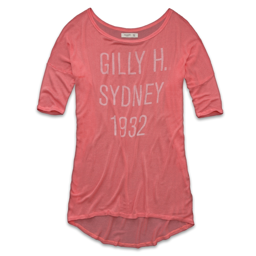 Womens Sheer Logo Tee