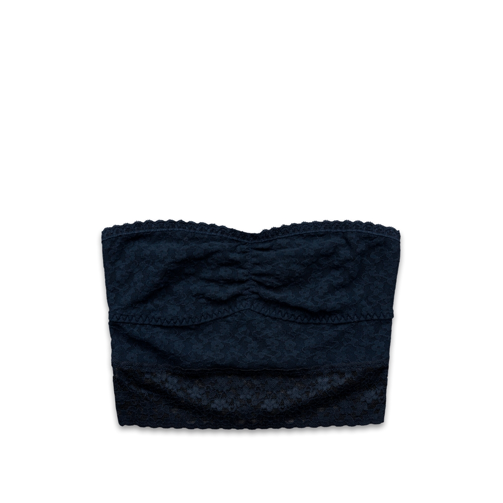 Womens Long-Line Lace Bandeau
