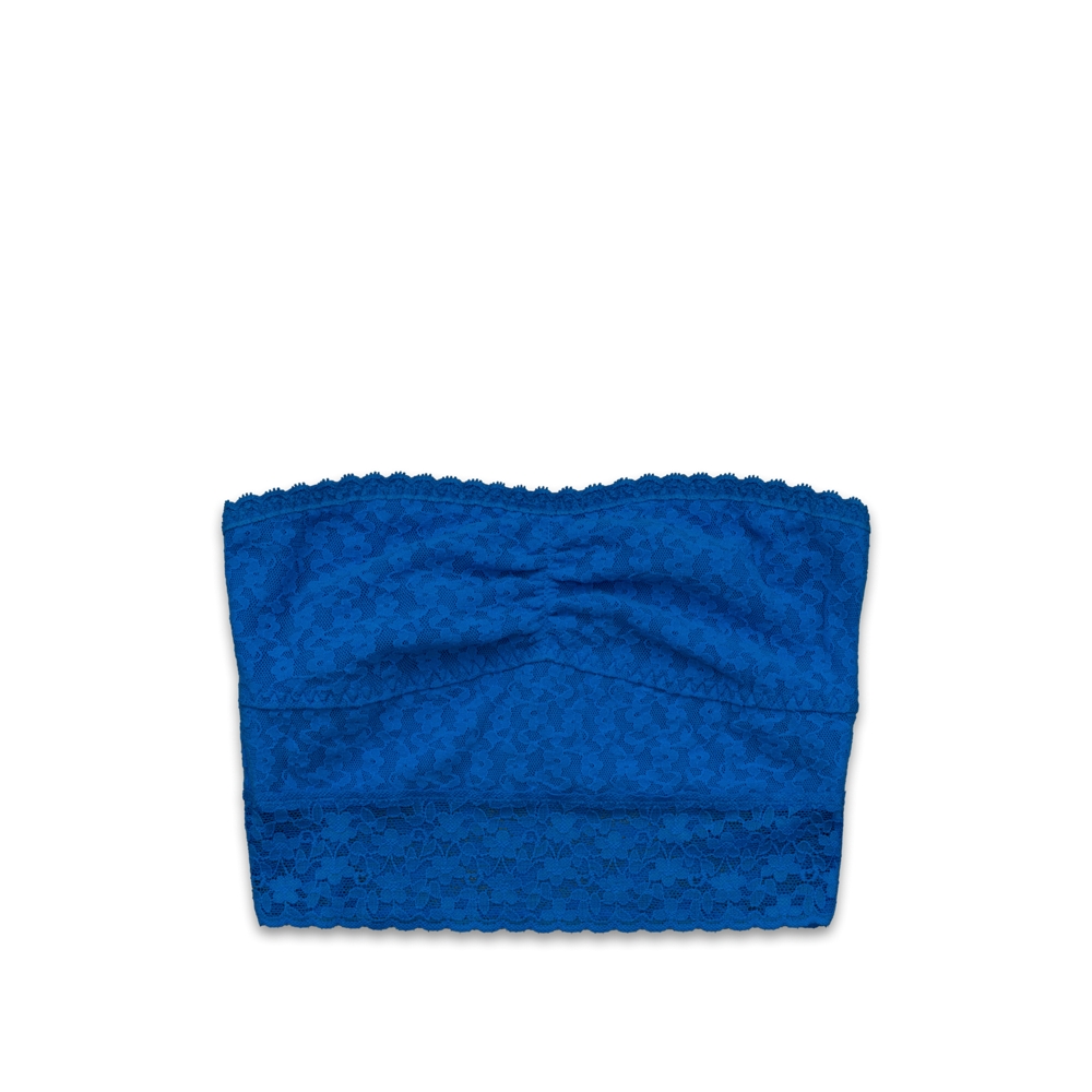 Womens Long-Line Lace Bandeau