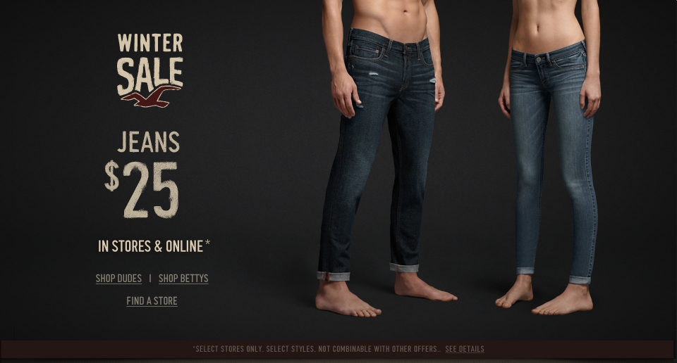 Hollister Jeans 25..plus 40 off Clearance Penny Pinching Parents