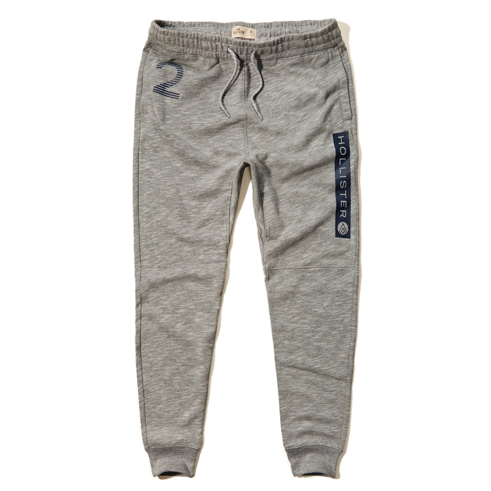 white hollister joggers