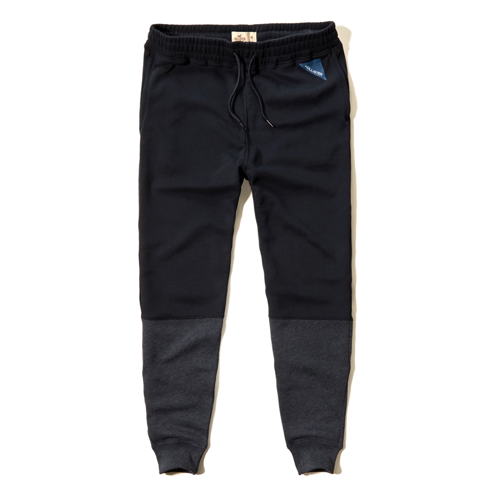 black hollister joggers