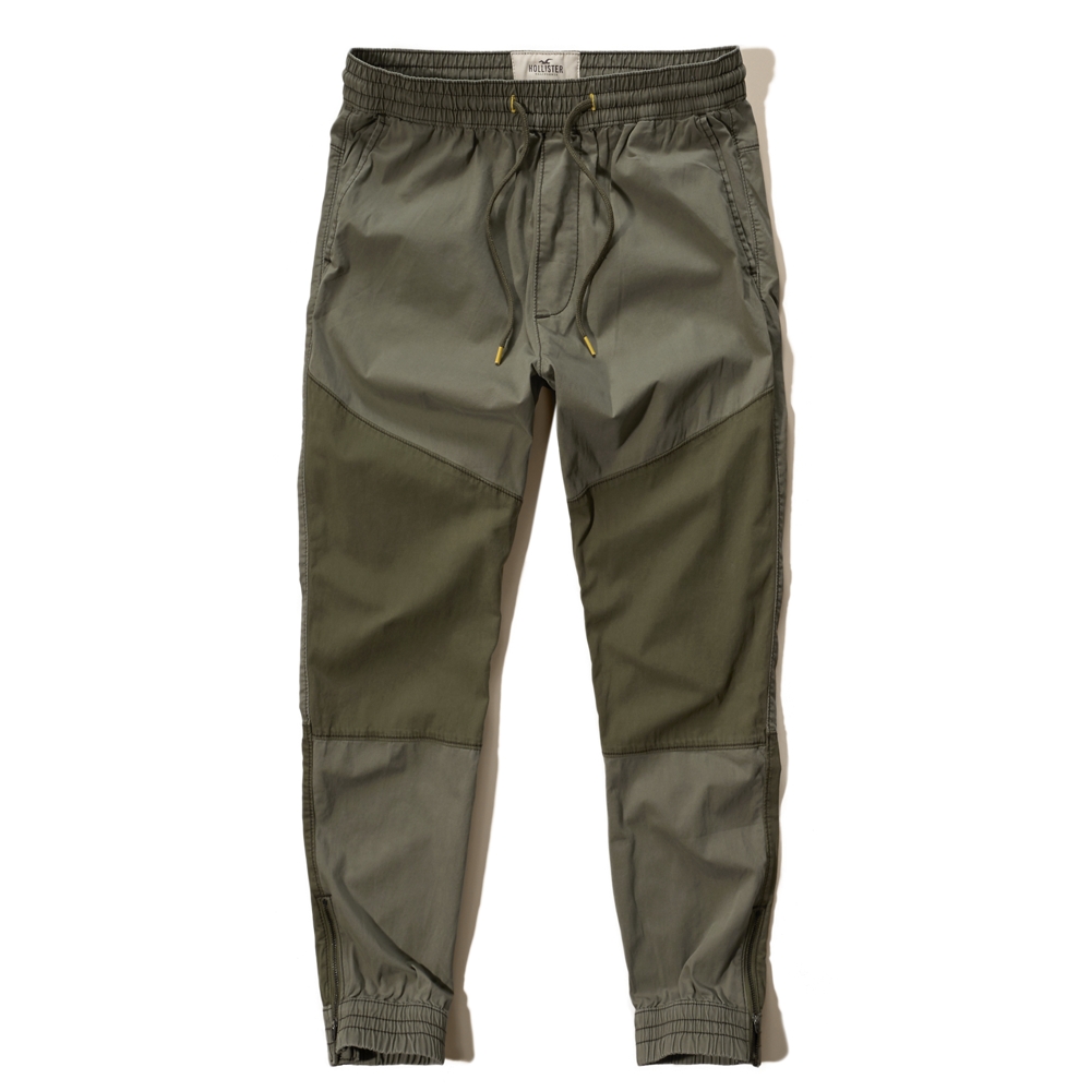 Hollister Colorblock Twill Jogger Pants