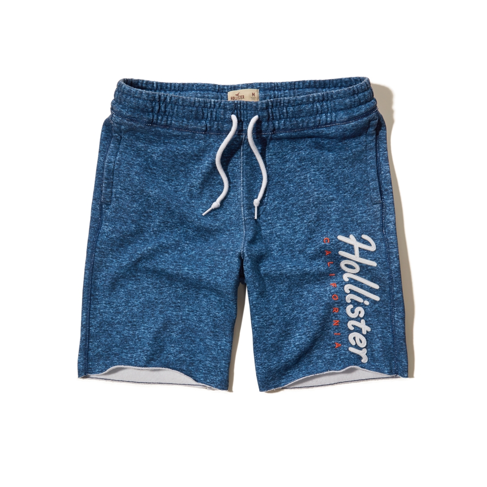 hollister fleece jogger shorts