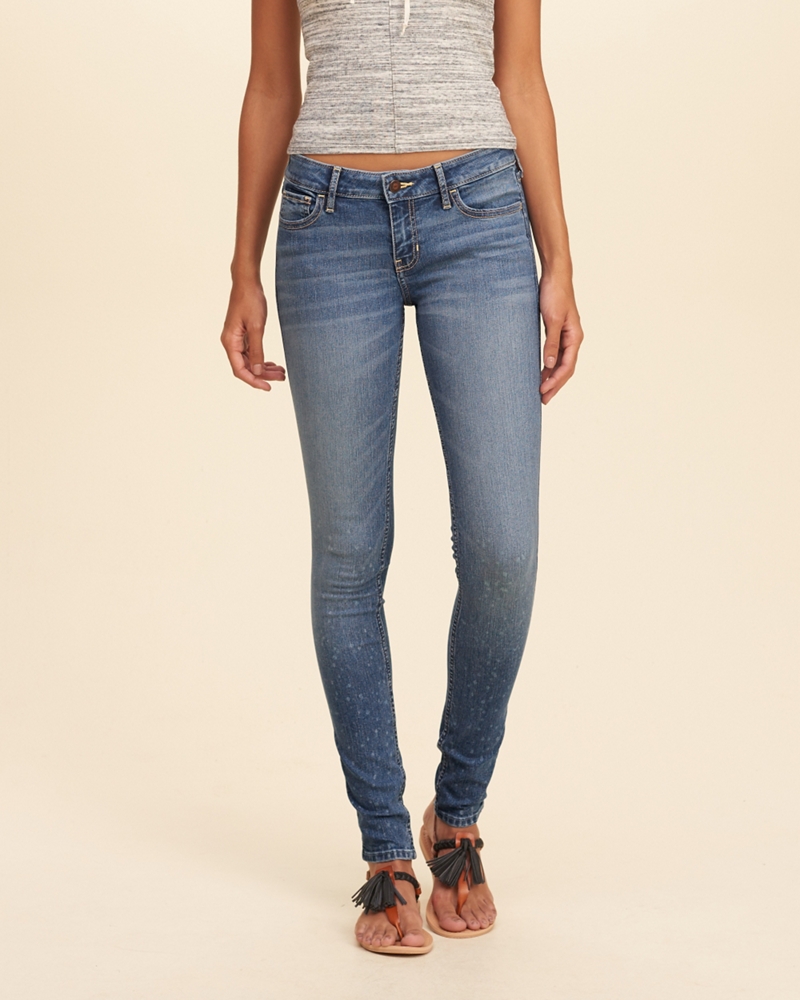 hollister low rise super skinny jeans