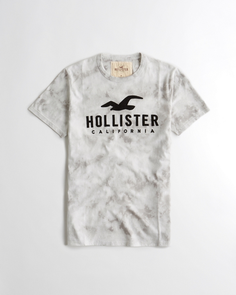 tie dye logo graphic tee hollister